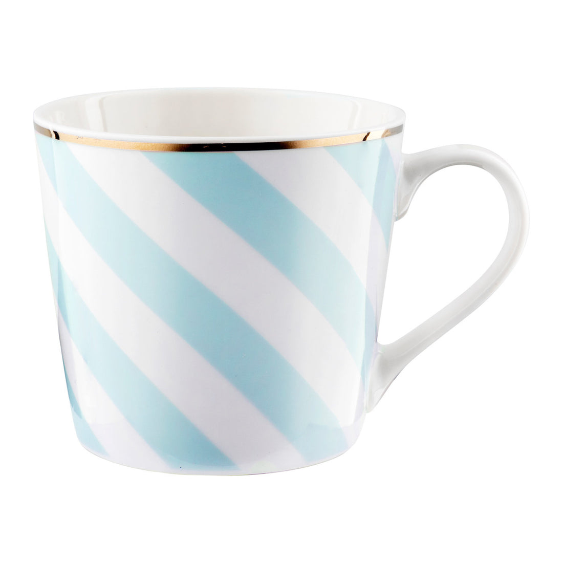 Kubek geometric paski niebieskie 400ml
