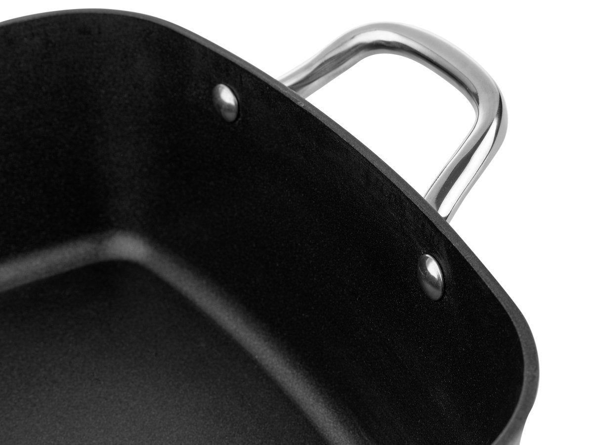 Garnek aluminiowy kwadratowy nelio 28cm 6,1l z/p