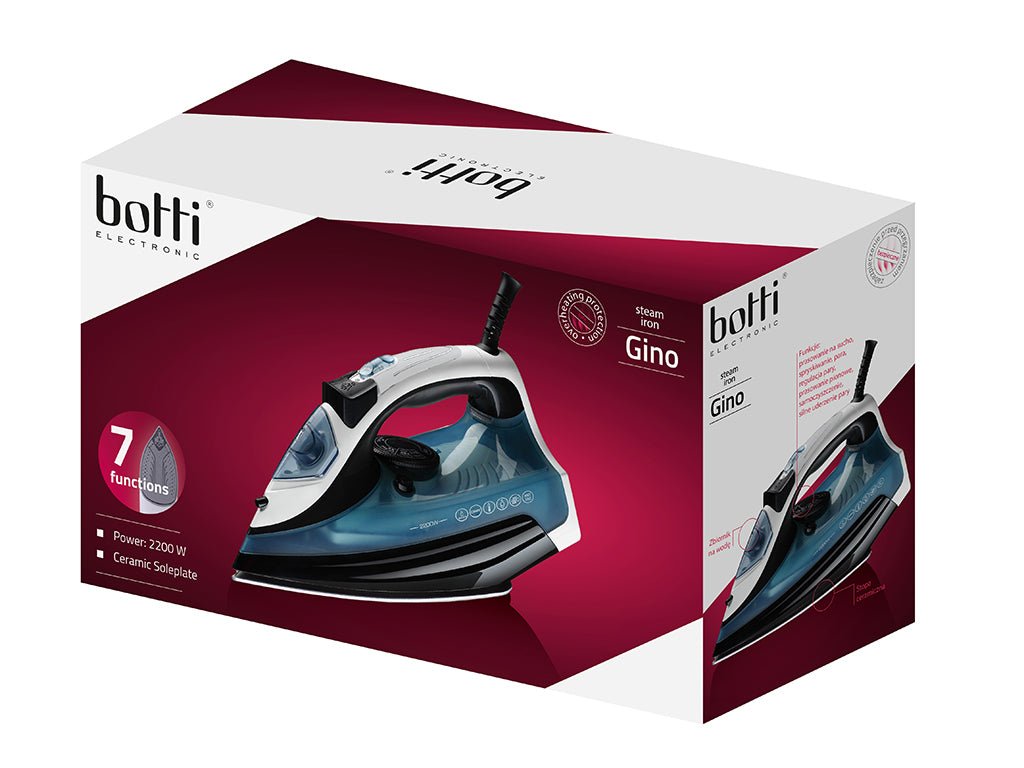 Żelazko parowe elektryczne gino 2200w -botti sl-2283