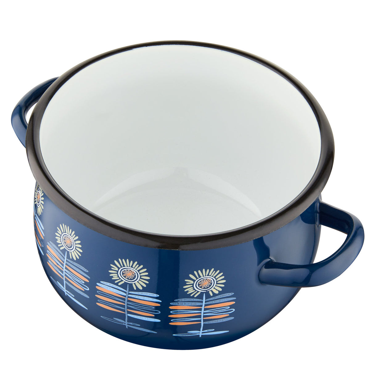 Garnek emaliowany baryłka polino 20cm 3,5l z/p