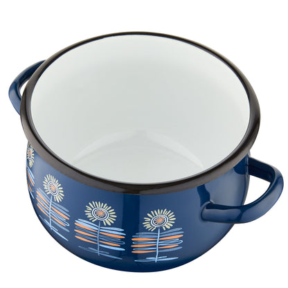 Garnek emaliowany baryłka polino 20cm 3,5l z/p
