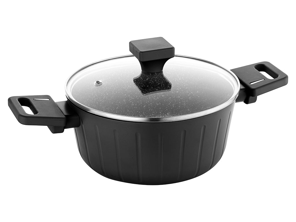 Garnek aluminiowy verio 24cm 3,9l z/p