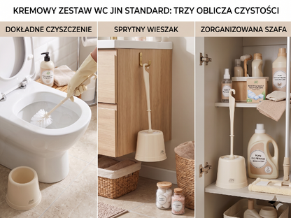Wc komplet plastikowy jin standard kremowy