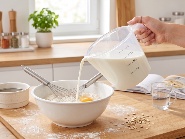 Dozownik z miarką plastikowy oval 1,5l