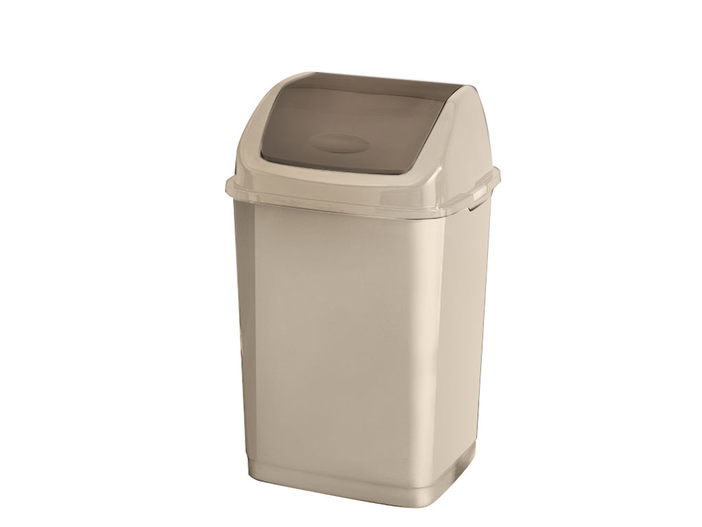 Kosz na śmieci plastikowy binio 35l kremowy