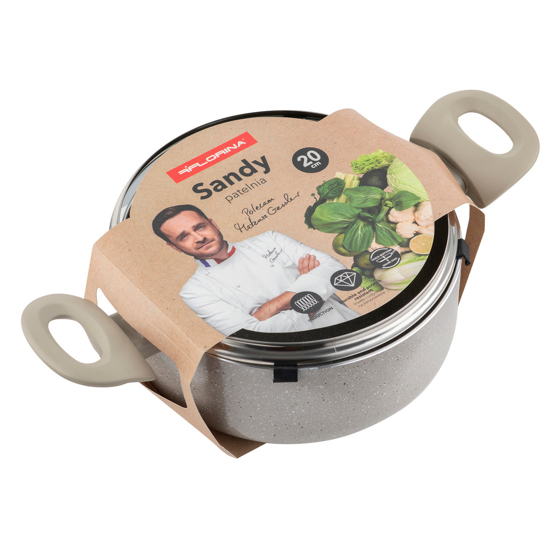Garnek aluminiowy sandy 20cm 2,4l z/p mg