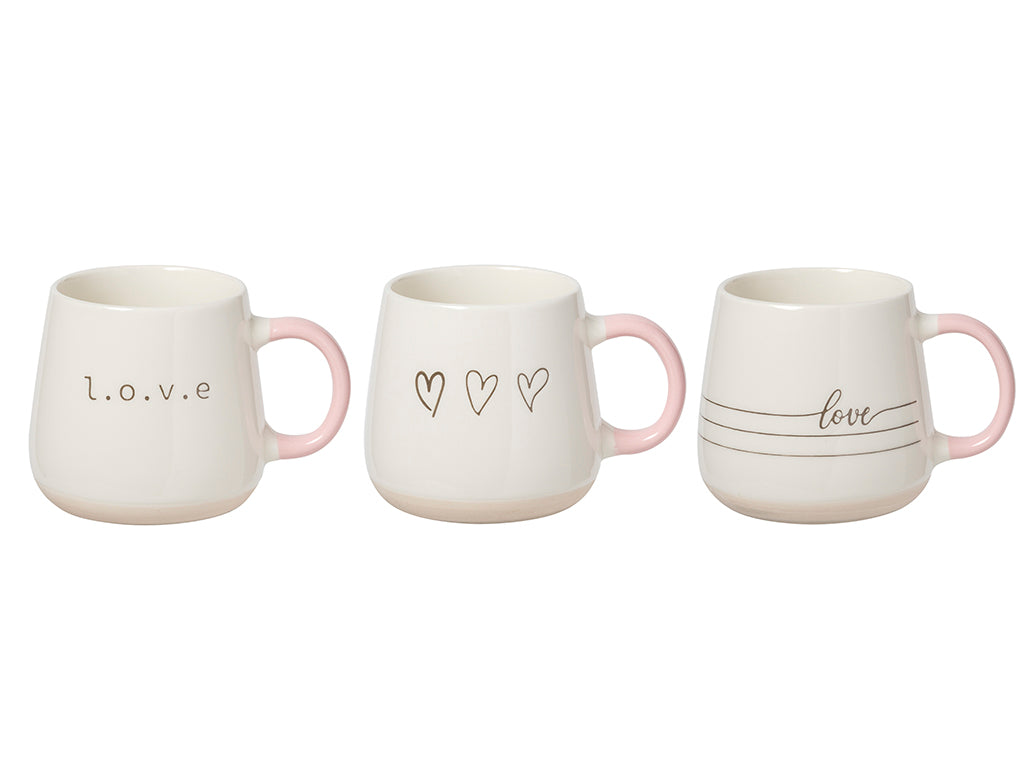 Kubek Florina Darling 340 ml porcelanowy baryłka mix wzorów na prezent