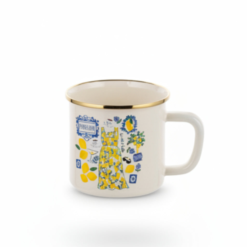 KUBEK EMALIOWANY POSITANO 9CM 500ML
