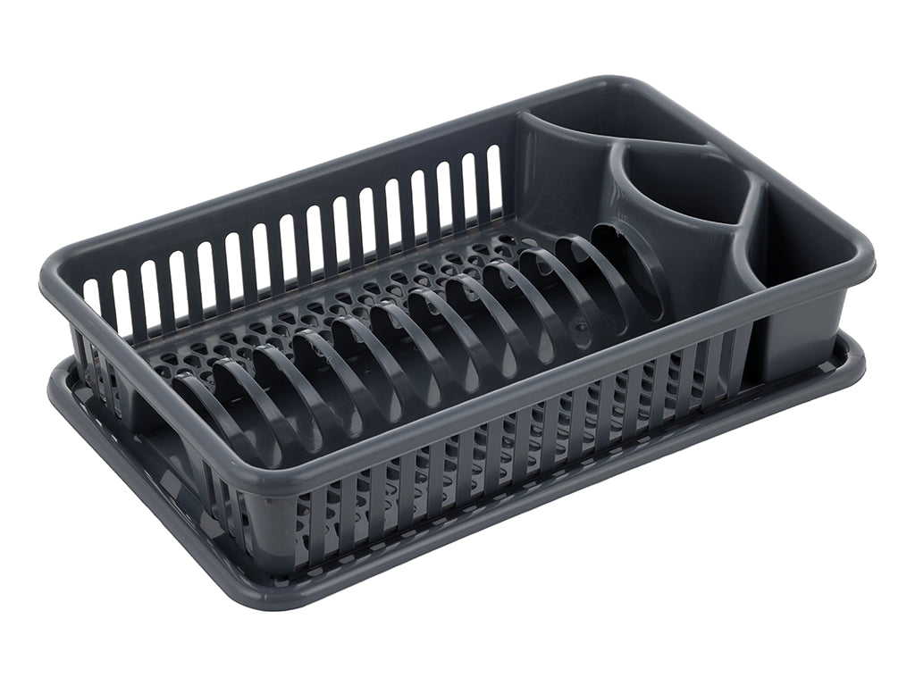 Suszarka do naczyń plastikowa lux ciemny szary