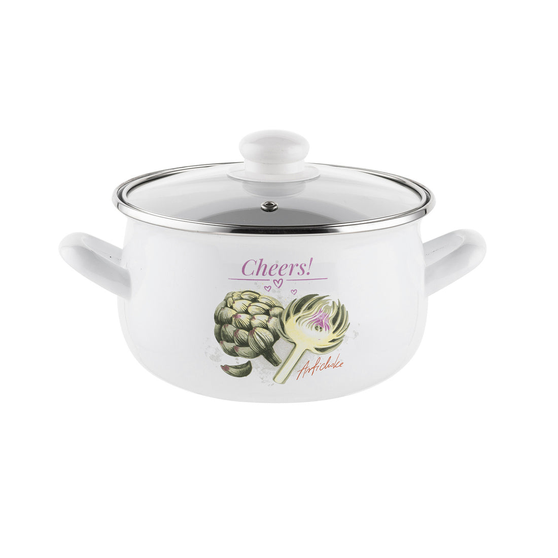 Garnek emaliowany pyza arti 16cm 2,2l z/p