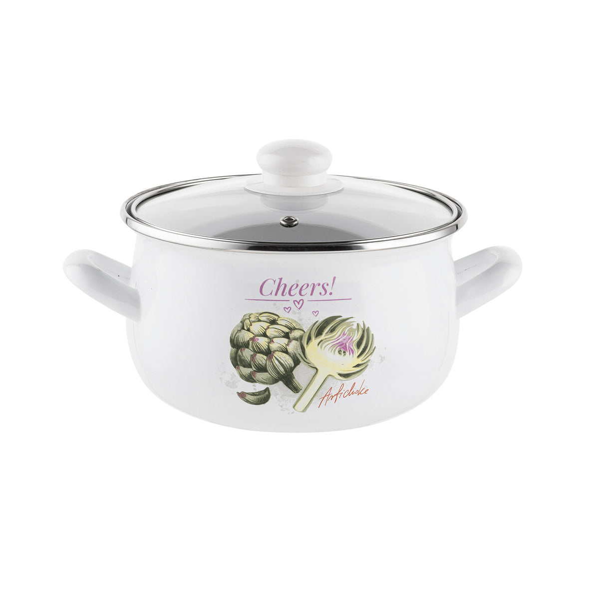 Garnek emaliowany pyza arti 16cm 2,2l z/p