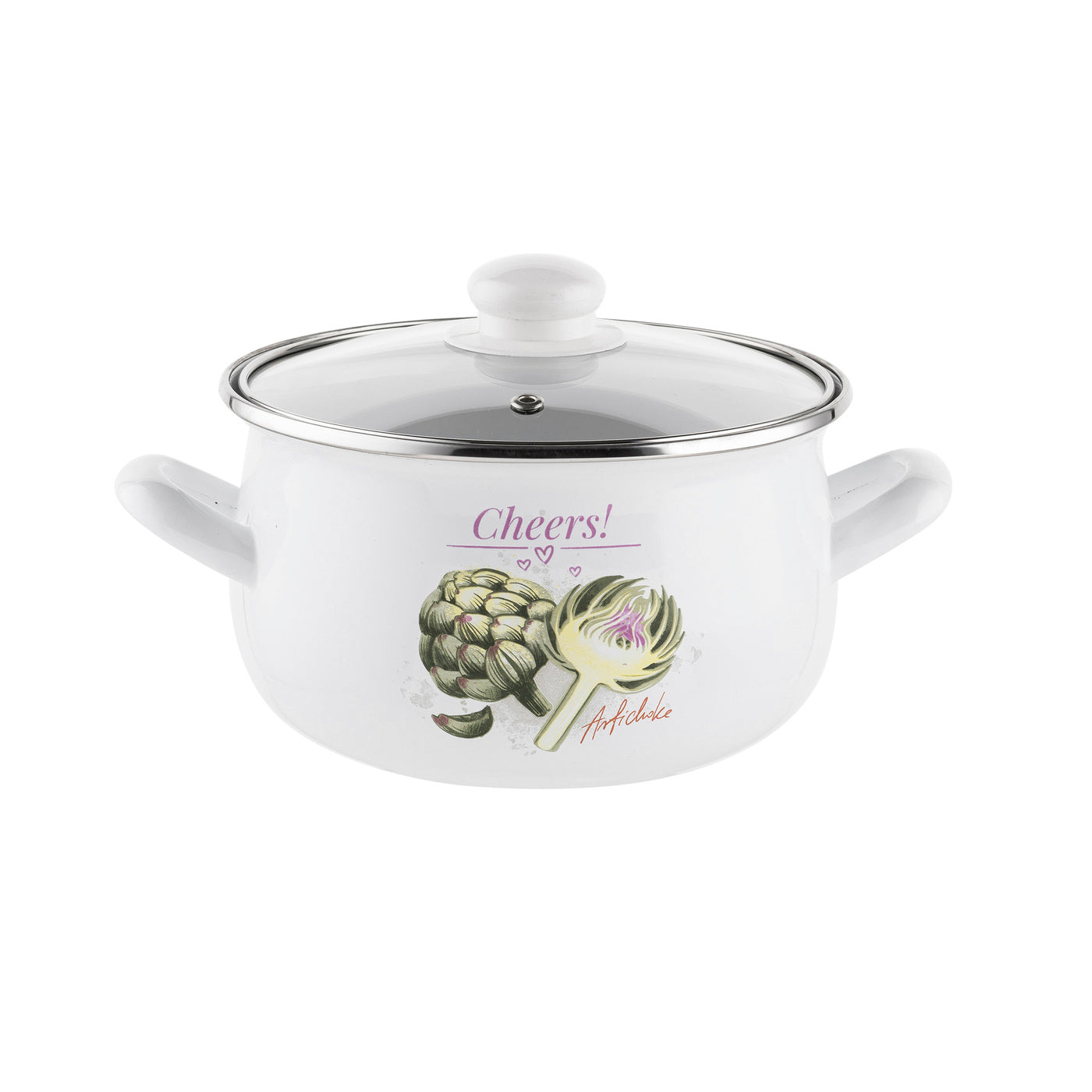 Garnek emaliowany pyza arti 16cm 2,2l z/p