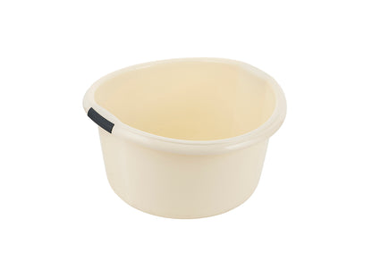 Miska plastikowa solidna 35x34x18cm 10l kremowy