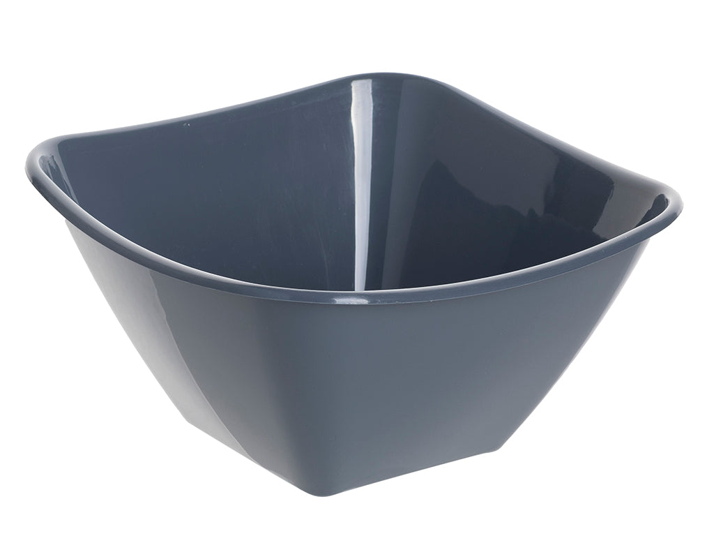 Miska plastikowa kwadrat 26cm ciemny szary