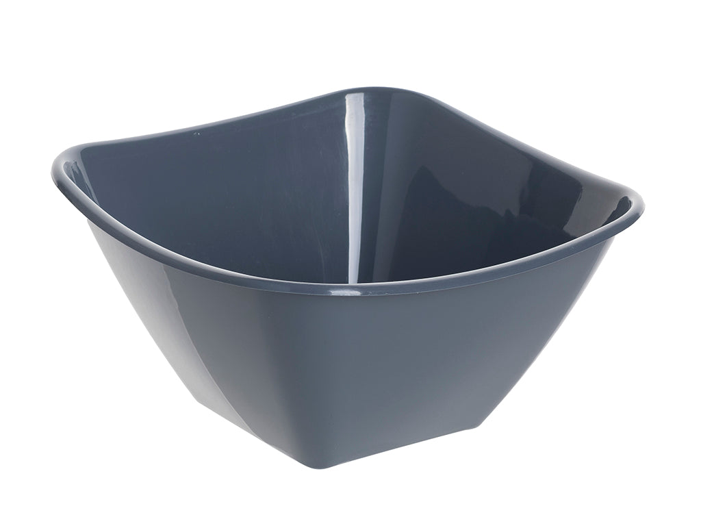 Miska plastikowa kwadrat 20cm ciemny szary