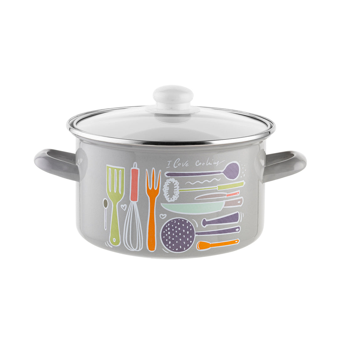 Garnek emaliowany prosty staffio 20cm 3,7l z/p