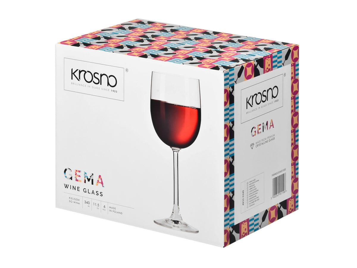 Kieliszki do wody gema 340ml 6szt kro km-4832-0340