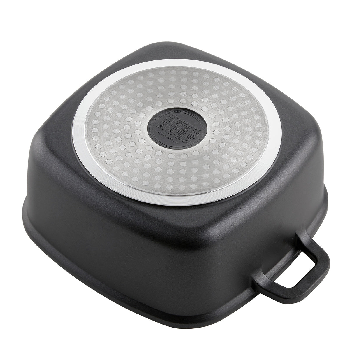 Garnek aluminiowy kwadratowy chef 20x20x8cm 2,6l z/p