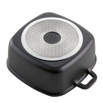 Garnek aluminiowy kwadratowy chef 20x20x8cm 2,6l z/p