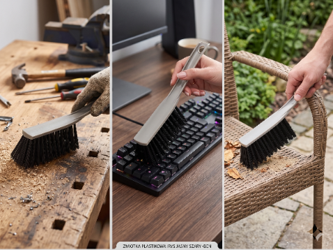 Zmiotka plastikowa irys jasny szary