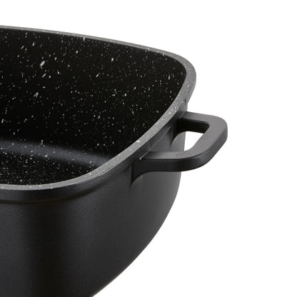Garnek aluminiowy kwadratowy chef 24x24x10,9cm 4,6l z/p