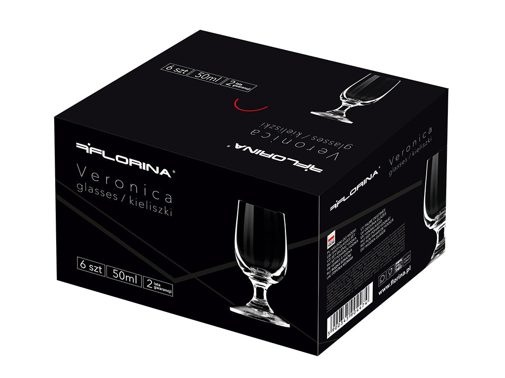 Kieliszki do wódki veronica 50ml 6szt
