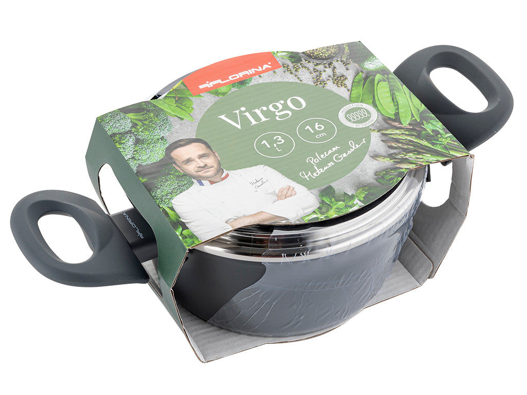 Garnek aluminiowy virgo 16cm 1,3l z/p mg