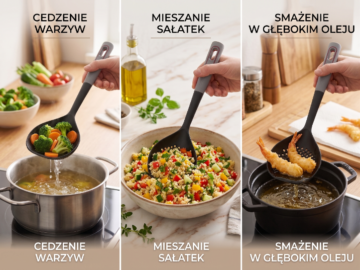 Łyżka cedzakowa plastikowa smart-multi