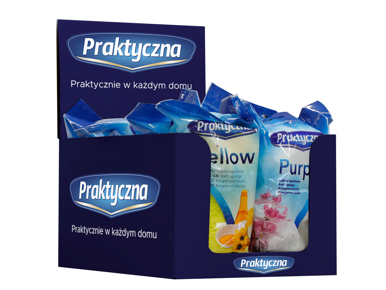 Gąbka kąpielowa praktyczna yellow