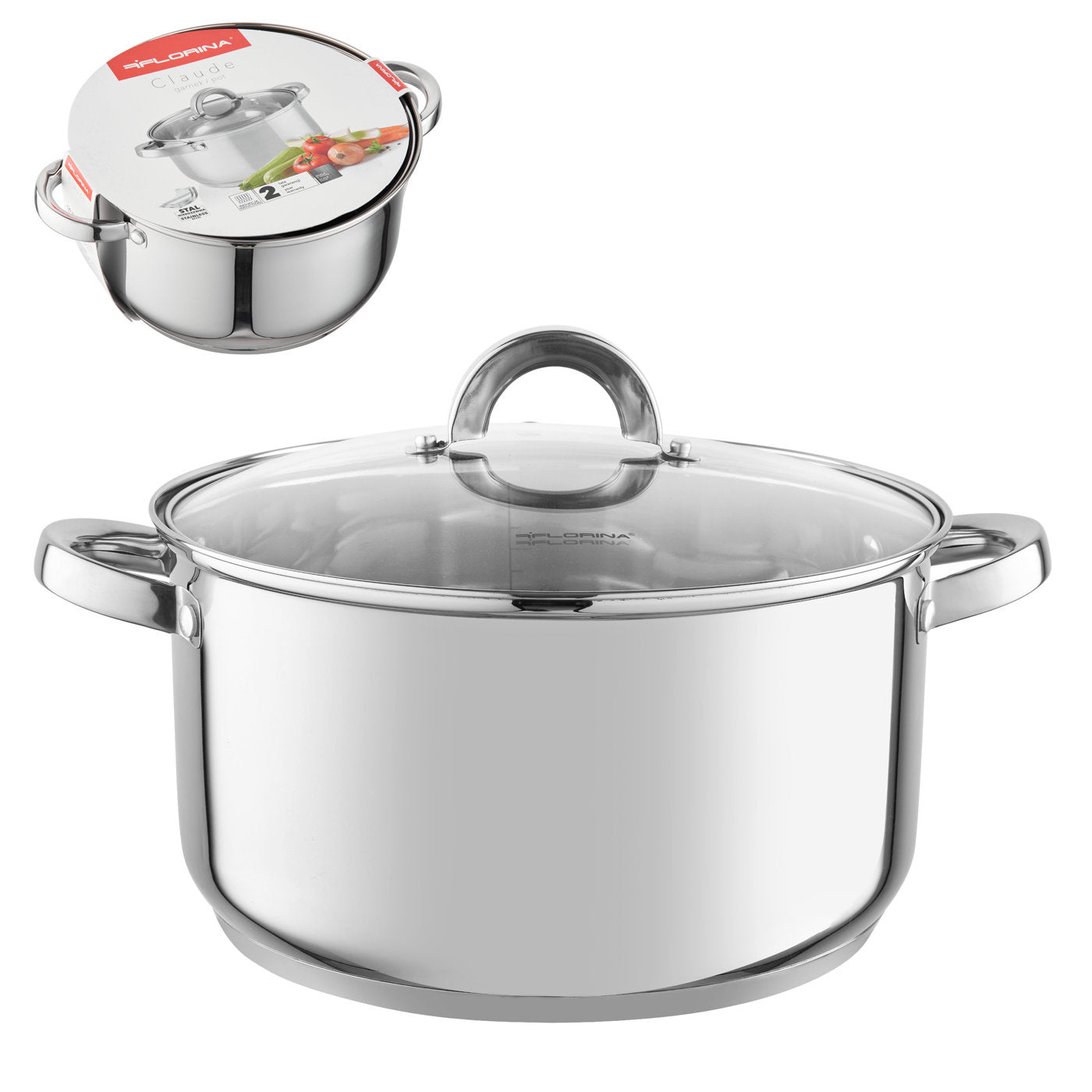 Garnek nierdzewny claude 26cm 7,25l z/p