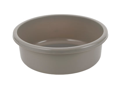 Miska plastikowa okrągła 36cm 9l jasny szary