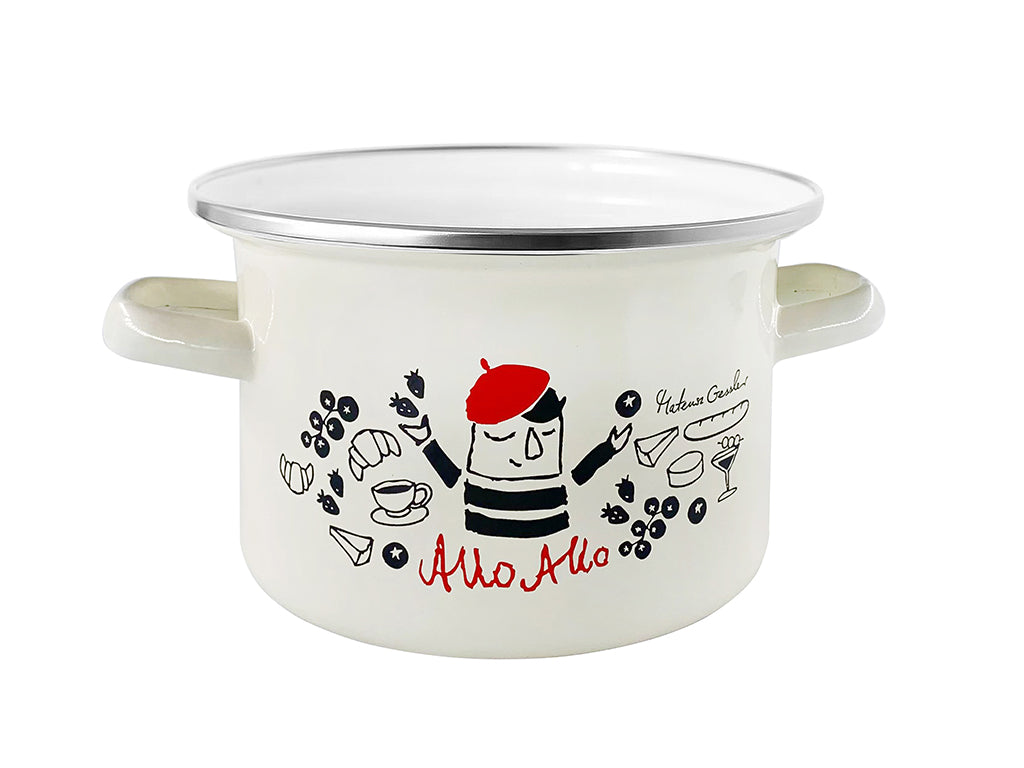 Garnek emaliowany allo allo 18cm 3l mg