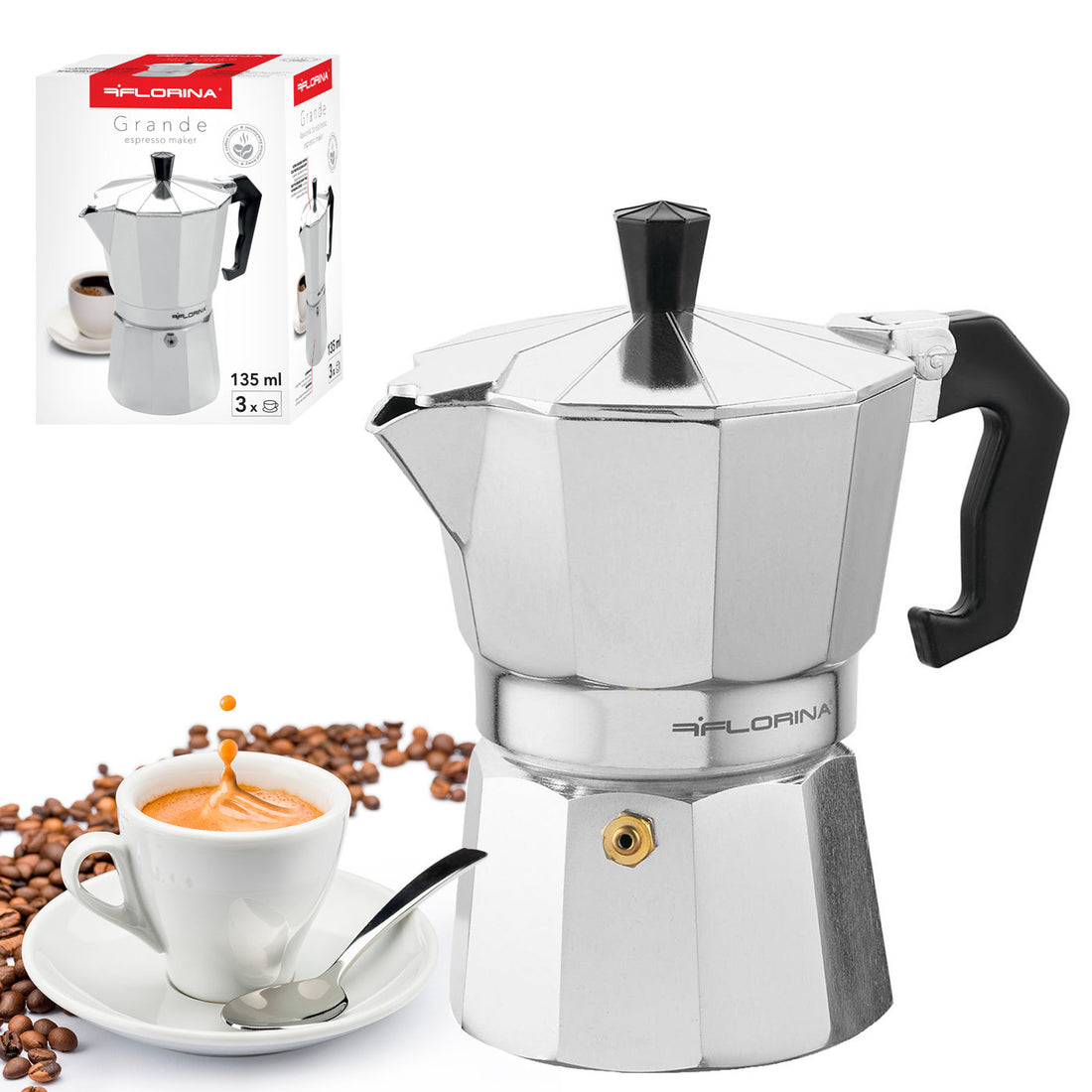 Kawiarka do espresso alum grande na 3filiż