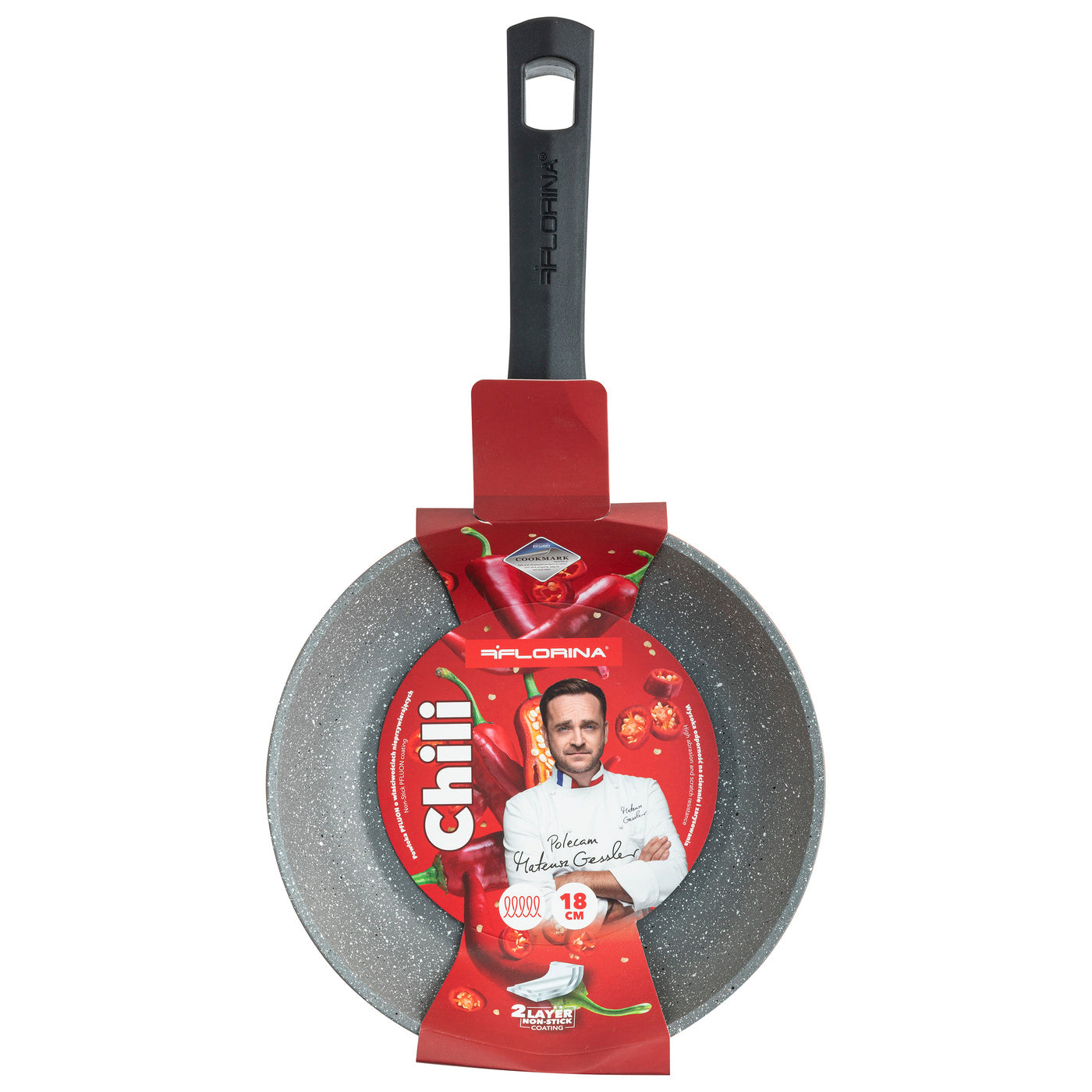 Patelnia aluminiowa chili 18cm mg