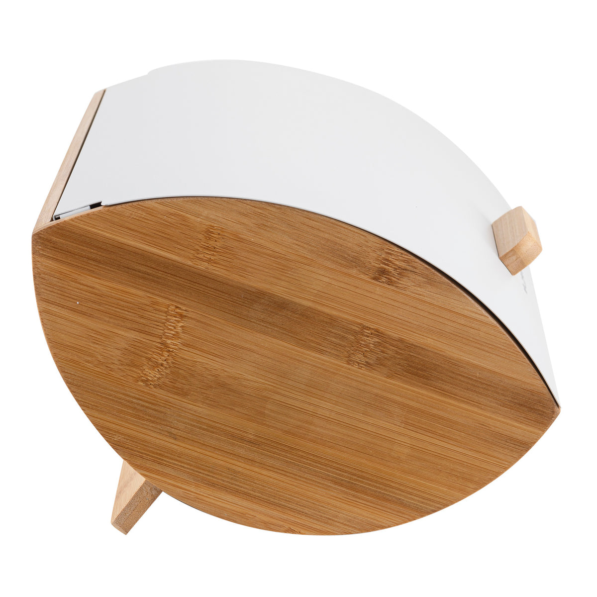 Zestaw 4 elementowy elegant chlebak 35x25x15,5 cm w zestawie z 3 pojemnikami na artykuły sypkie biały de
