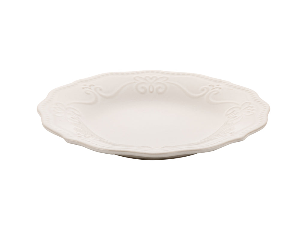 TALERZ DESEROWY RUSTIC WHITE 20CM