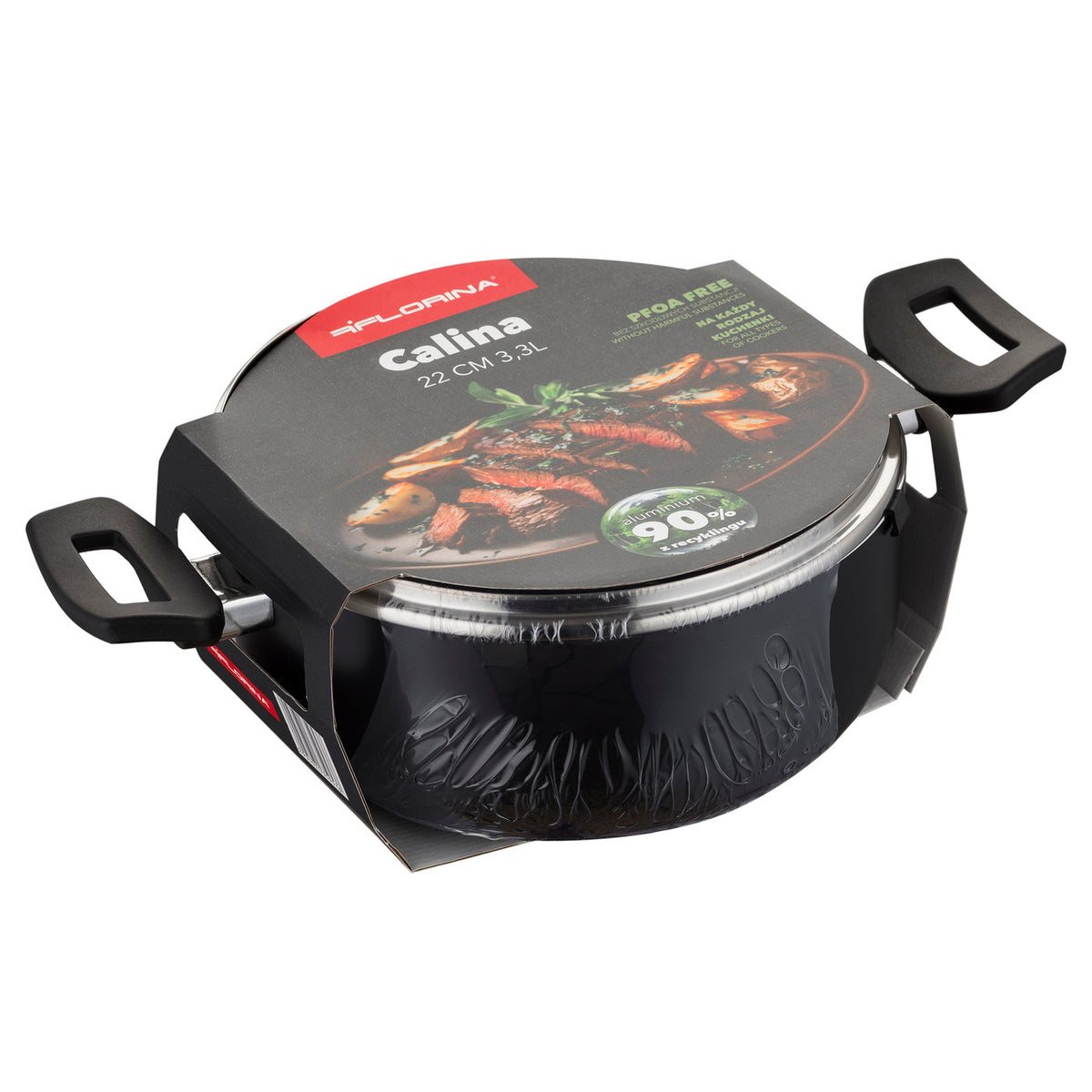 Garnek aluminiowy calina 22cm 3,3l z/p