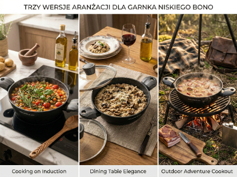 Garnek aluminiowy niski bono 24cm 2,5l z/p mg v.2