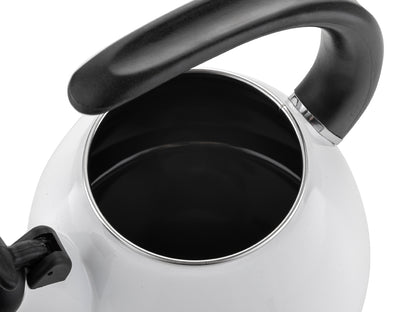 CZAJNIK EMALIOWANY GŁADKI APERTO 2,2L BIAŁY