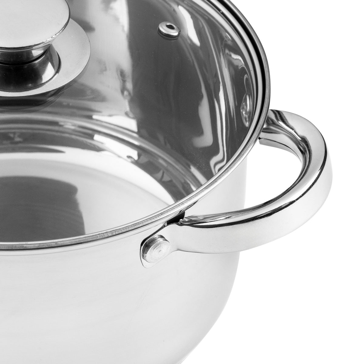 Garnek nierdzewny stilio 24cm 5,5l z/p