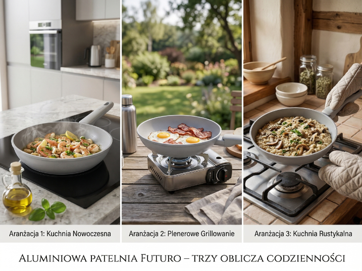 Patelnia aluminiowa futuro 20cm