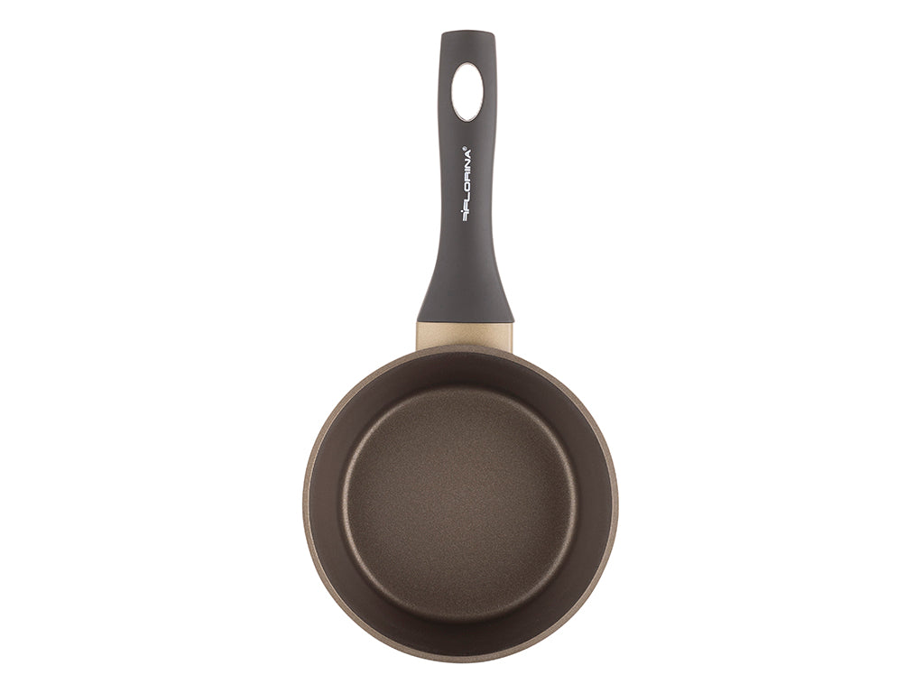 Rondel aluminiowy Florina Cava 16 cm 1,1 l z pokrywką złoty indukcja