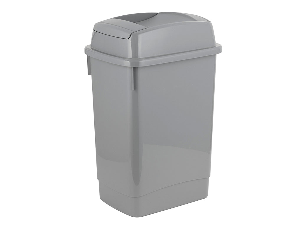 Kosz na śmieci plastikowy easybin 27l szary