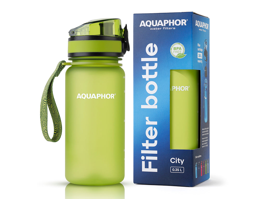 Butelka filtrująca aquaphor city 350ml zielona -aqu 522900