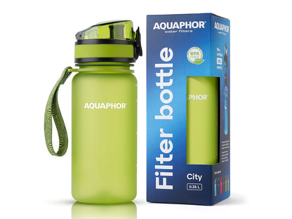 Butelka filtrująca aquaphor city 350ml zielona -aqu 522900
