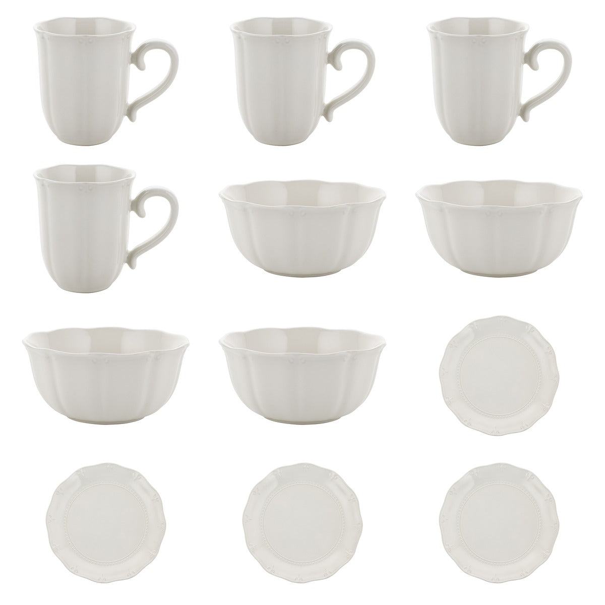 Zestaw 12 elementowy komplet porcelany Etera