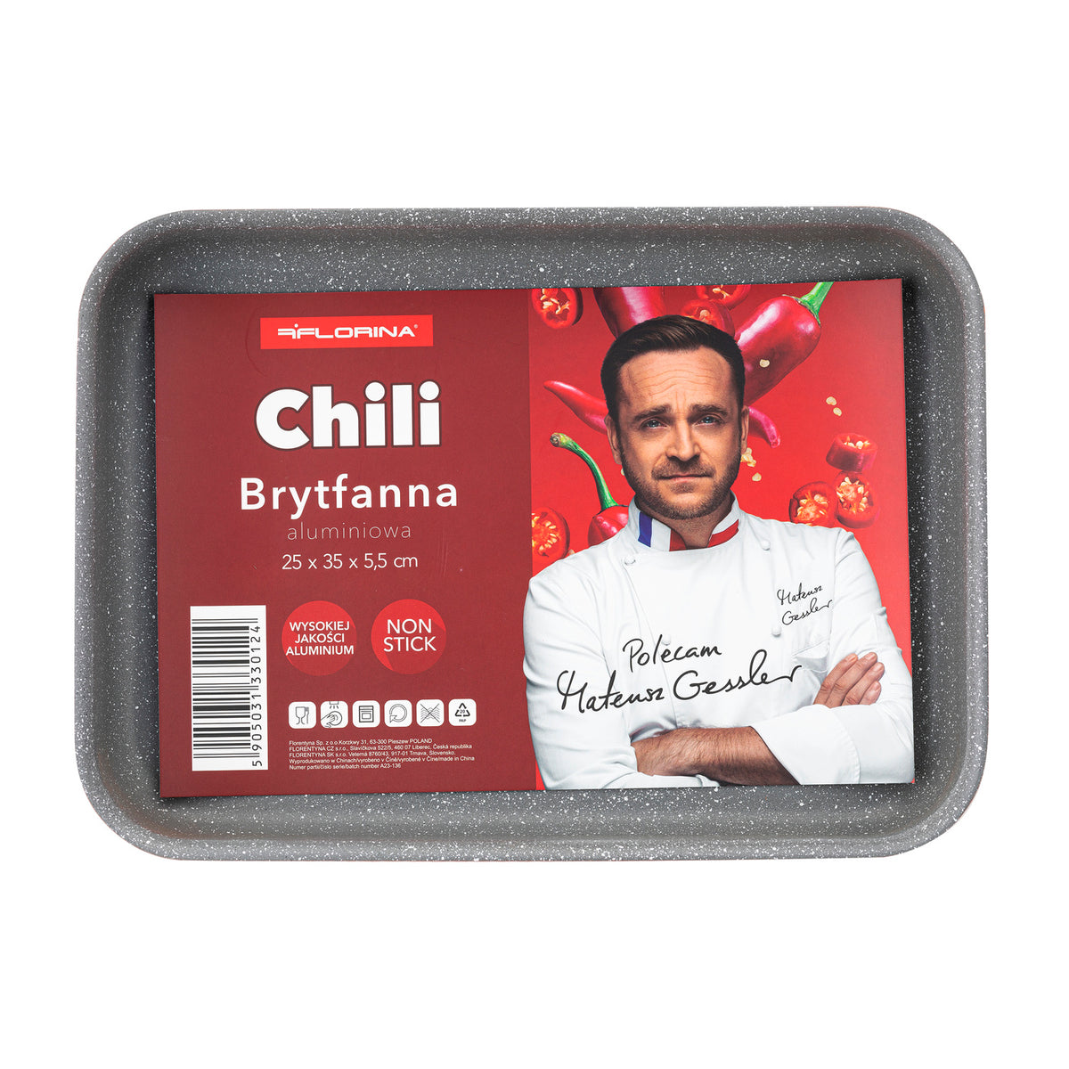 Brytfanna aluminiowa chili 25cm mg