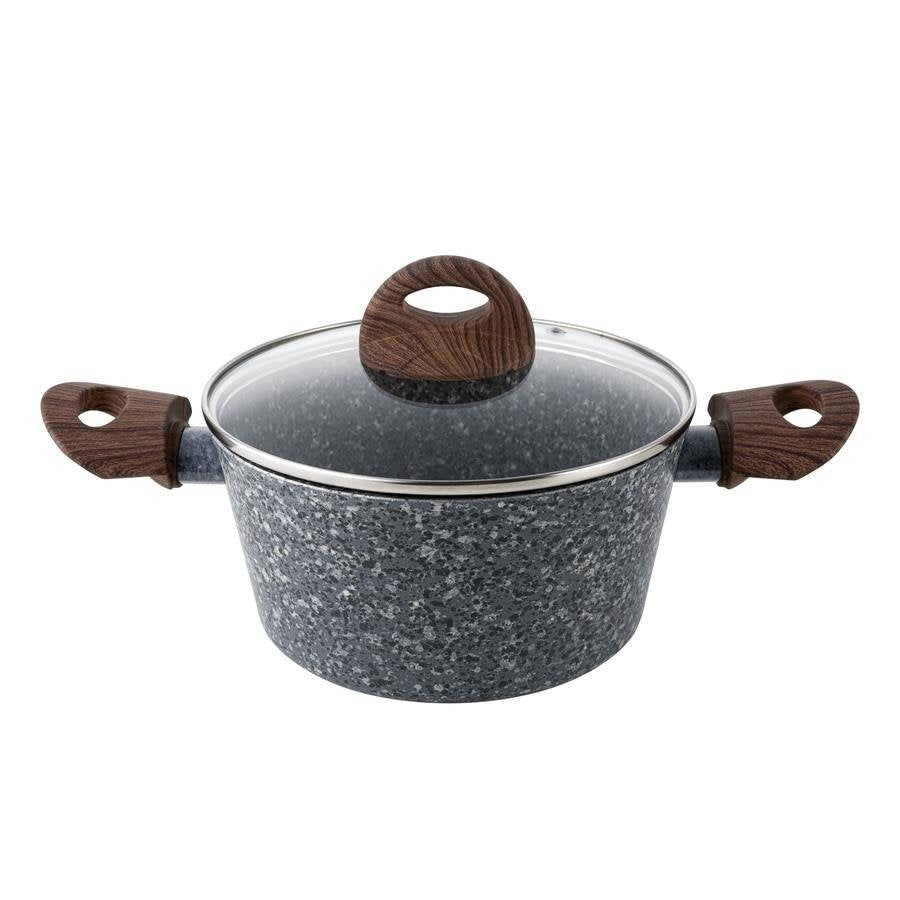 Garnek aluminiowy granite 24cm 4,1l z/p