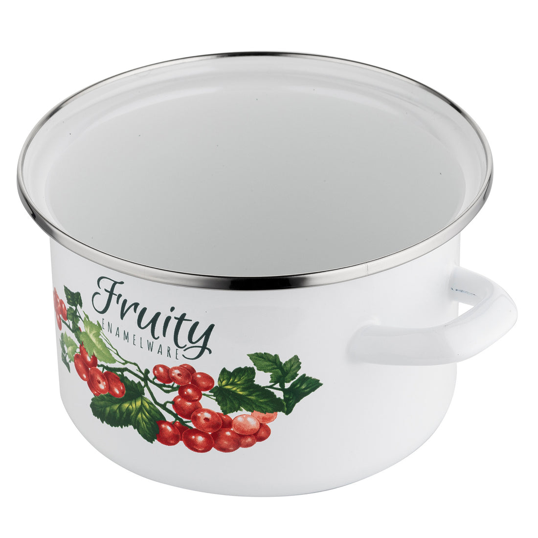 Garnek emaliowany prosty kalina 16cm 2l z/p v.2