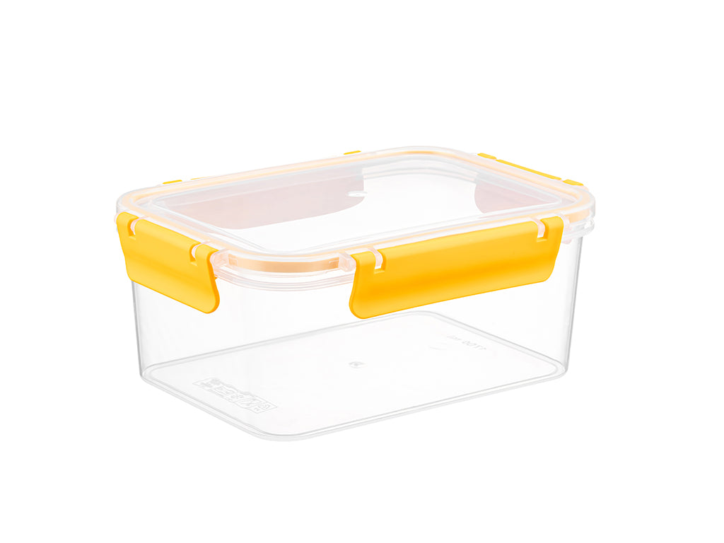 POJEMNIK DO ŻYWNOŚCI PLASTIKOWY PROSTOKĄTNY CLIP GUARD 900ML ŻÓŁTY